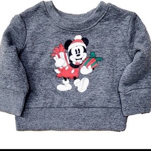 Disney Mickey Mouse Christmas sweatshirt size 6-9 months